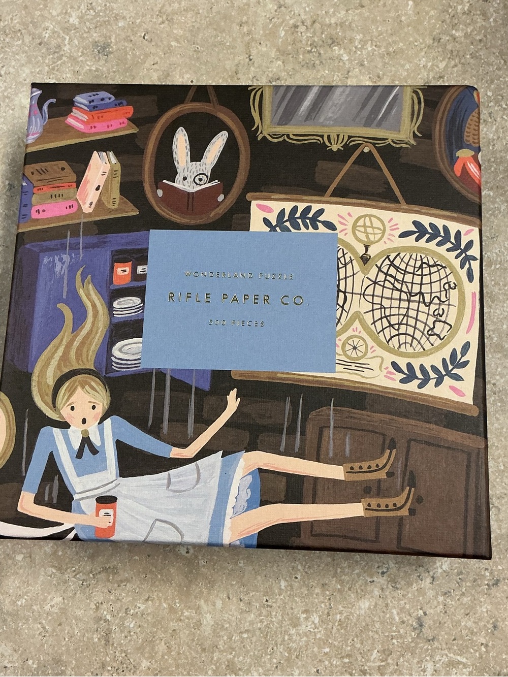 Rifle Paper Co. Wonderland Puzzle 500 Pieces 15x21 In. Alice In Wonderland
